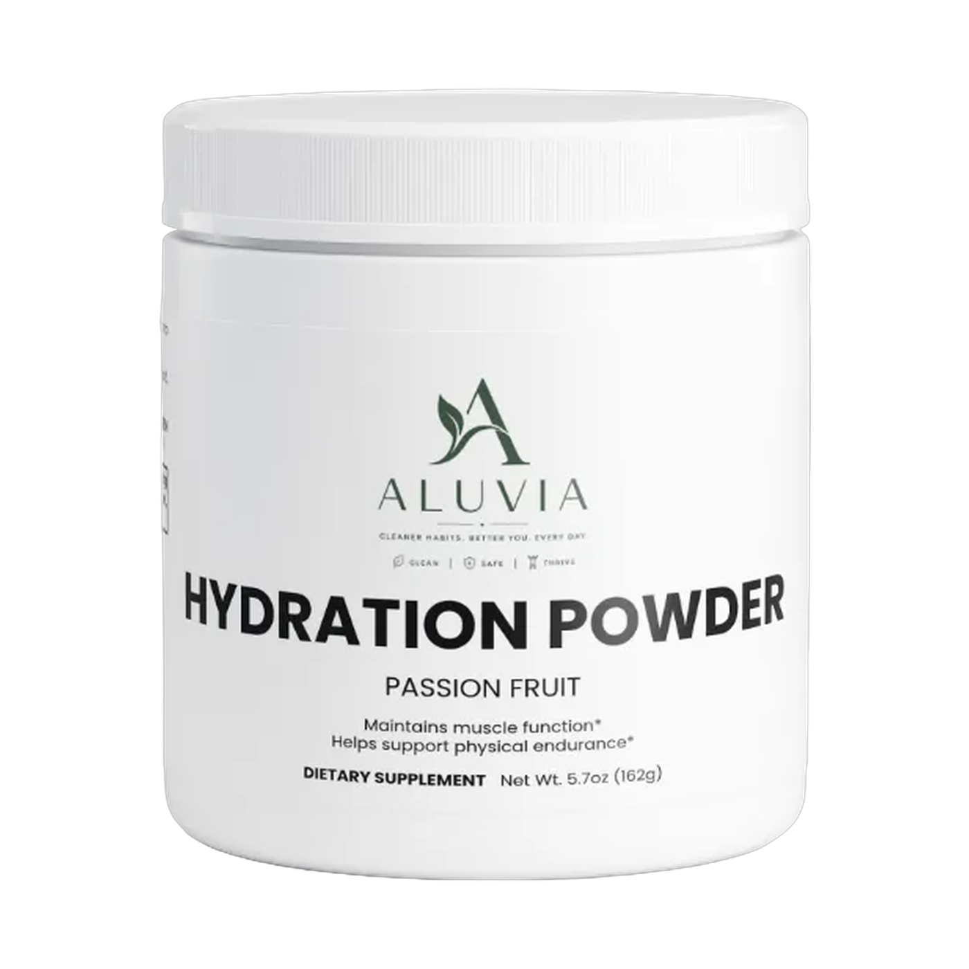 Aluvia Hydration Powder in Passion Fruit, 5.7 oz tub