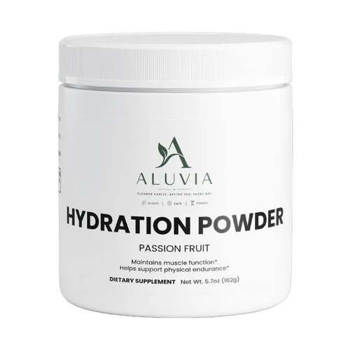 Aluvia Hydration Powder in Passion Fruit, 5.7 oz tub